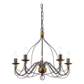 Ideal Lux - Luster na reťazi CORTE 5xE14/40W/230V pr. 54 cm meď