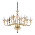 Ideal Lux - Luster na reťazi DANIELI 12xE14/40W/230V pr. 94 cm mosadz
