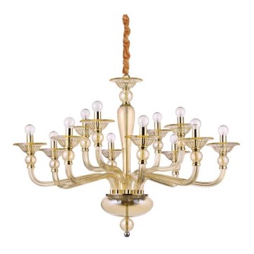 Ideal Lux - Luster na reťazi DANIELI 12xE14/40W/230V pr. 94 cm mosadz