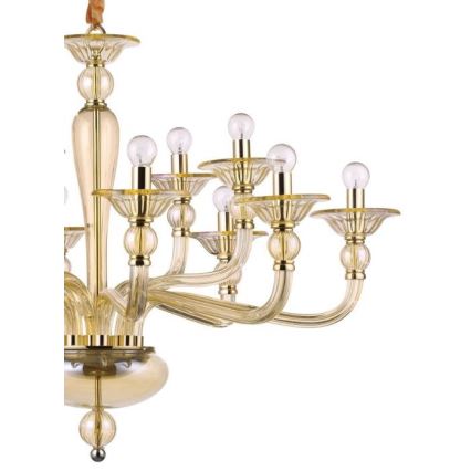 Ideal Lux - Luster na reťazi DANIELI 12xE14/40W/230V pr. 94 cm mosadz
