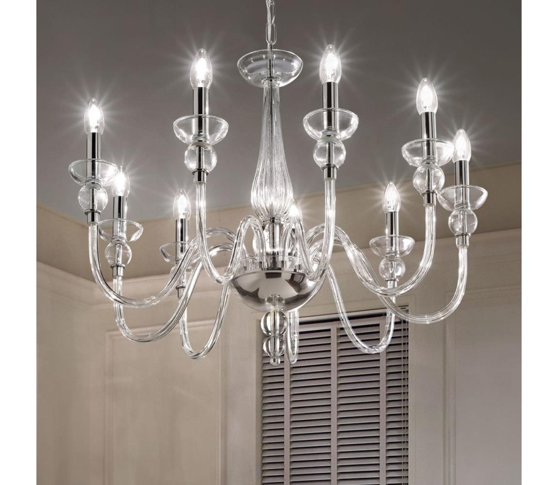 Ideal Lux Ideal Lux - Luster na reťazi DOGE 9xE14/40W/230V pr. 75 cm lesklý chróm