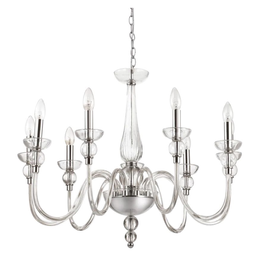 Ideal Lux - Luster na reťazi DOGE 9xE14/40W/230V pr. 75 cm lesklý chróm