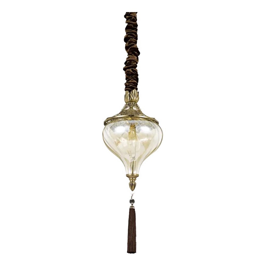 Ideal Lux - Luster na reťazi HAREM 1xE27/42W/230V pr. 16,5 cm mosadz