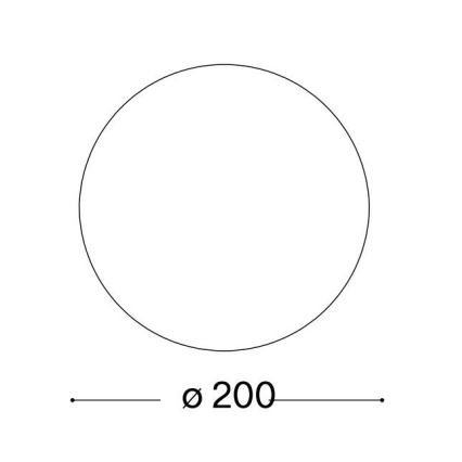 Ideal Lux - Náhradné sklo univerzálne MAPA E27, priemer 20 cm, biele