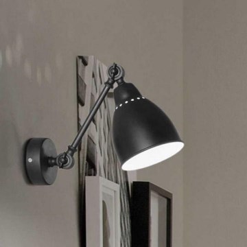 Ideal Lux - Nástenná lampa 1xE27/60W/230V čierna