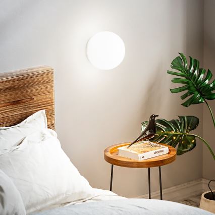 Ideal Lux - Nástenné svietidlo MAPA 1xE27/42W/230V Ø 20 cm biele