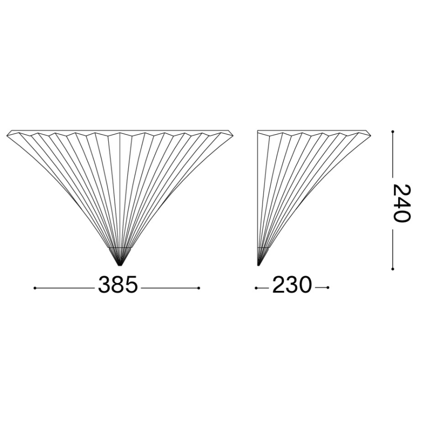 Ideal Lux - Nástenné svietidlo SANTA 1xE14/40W/230V číre