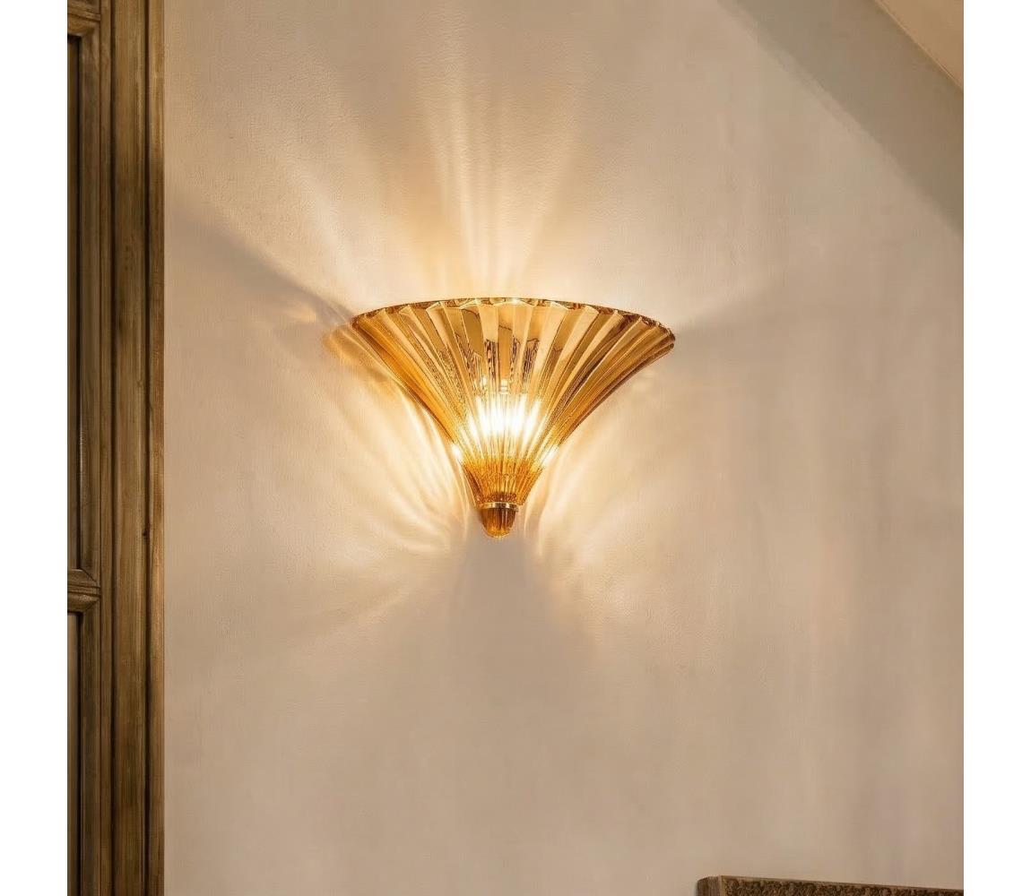 Ideal Lux - Nástenné svietidlo SANTA 1xE14/40W/230V zlaté 087375