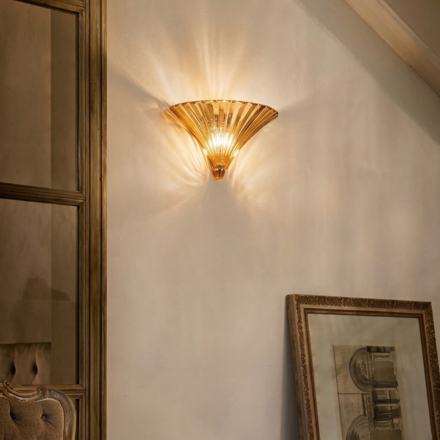 Ideal Lux - Nástenné svietidlo SANTA 1xE14/40W/230V zlaté