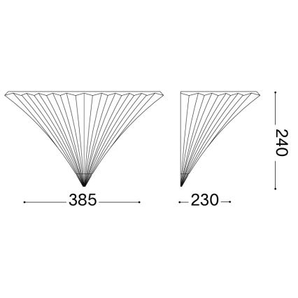 Ideal Lux - Nástenné svietidlo SANTA 1xE14/40W/230V zlaté