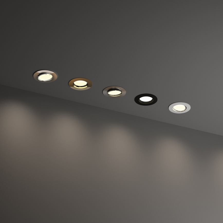 Ideal Lux - Podhľadové svietidlo SWING 1xGU10/28W/230V pr. 8,2 cm lesklý chróm