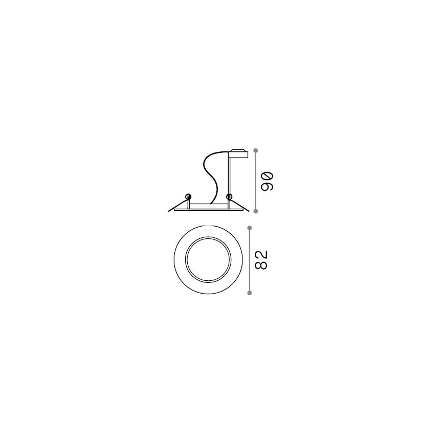 Ideal Lux - Podhľadové svietidlo SWING 1xGU10/28W/230V pr. 8,2 cm lesklý chróm