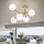Ideal Lux - Prisadený luster NODI 5xE14/28W/230V 50x55 cm mosadz/biela