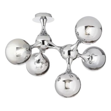 Ideal Lux - Prisadený luster NODI 5xE14/28W/230V lesklý chróm