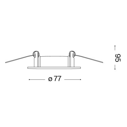 Ideal Lux - Sada 3x zapustených svietidiel JAZZ 1xGU10/50W/230V pr. 7,7 cm bronzové