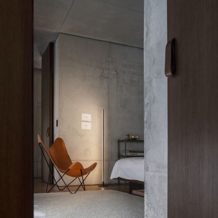 Ideal Lux - Stlmiteľná stojacia LED lampa YOKO LED/16W/230V CRI 90 čierna