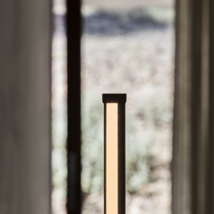 Ideal Lux - Stlmiteľná stojacia LED lampa YOKO LED/16W/230V CRI 90 čierna