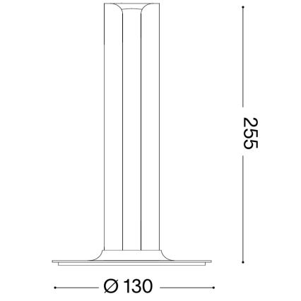 Ideal Lux - stmievateľná LED stolná lampa DORICA LED/8W/230V CRI 90 matný chróm