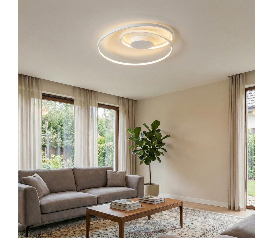 Ideal Lux - stmievateľné LED stropné svietidlo OZ LED/48W/230V, priemer 60 cm, CRI 90, biela 304519