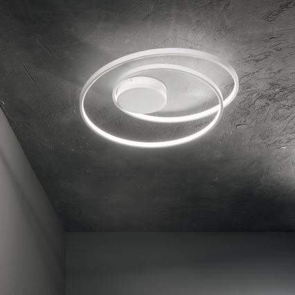 Ideal Lux - LED stlmiteľné stropné svietidlo OZ LED/48W/230V pr. 60 cm CRI 90 biela