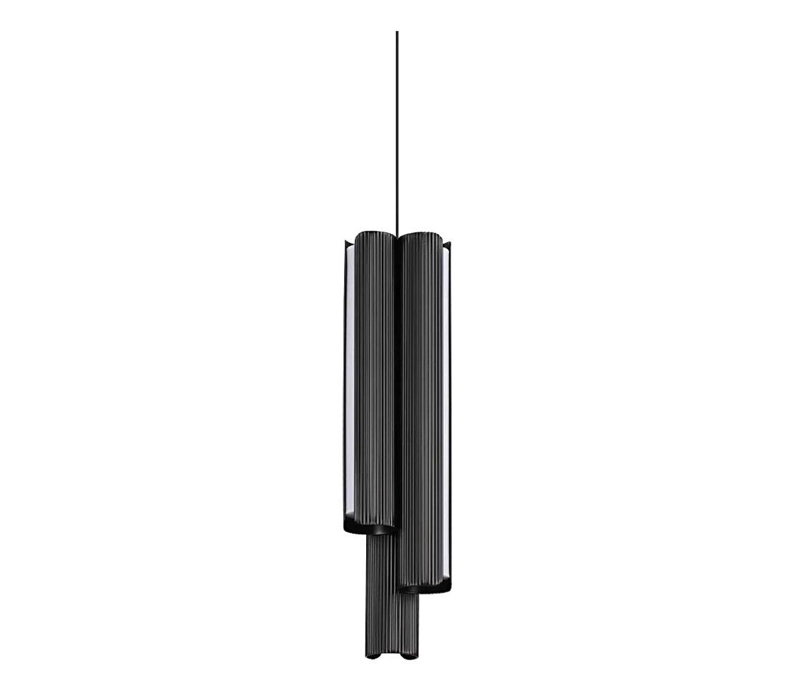 Ideal Lux - stmievateľné LED závesné svietidlo DORICA na lanku 3xLED/9W/230V CRI 90, priemer 9,5 cm, čierna 366487