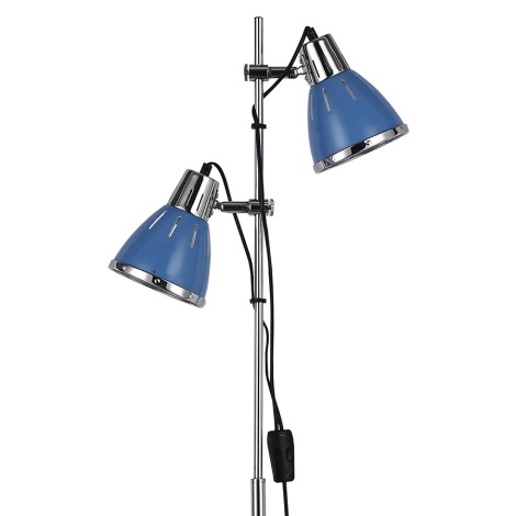 Ideal Lux - Stojacia lampa 2xE27/60W/230V modrá
