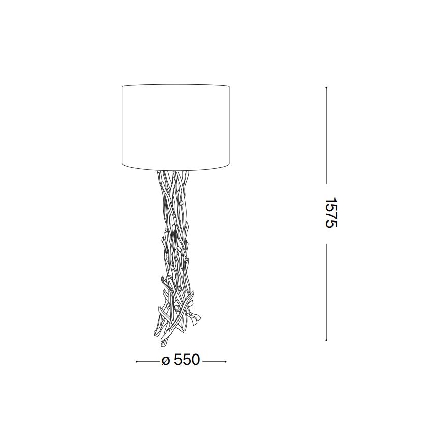 Ideal Lux - Stojacia lampa DRIFTWOOD 1xE27/60W/230V guava
