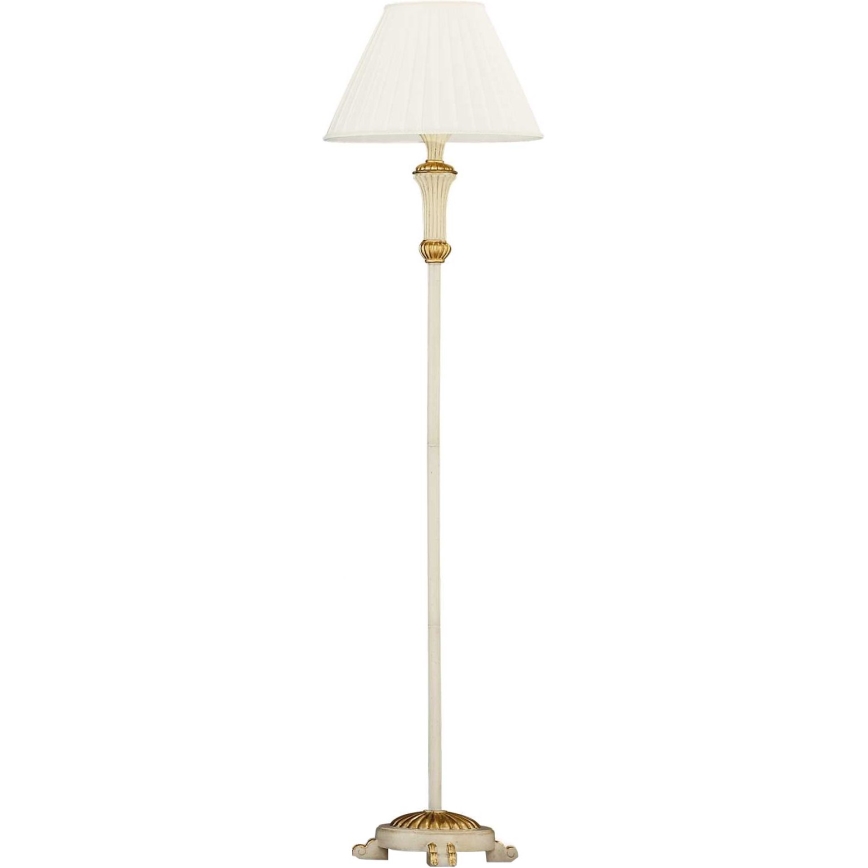 Ideal Lux - Stojacia lampa FIRENZE 1xE14/40W/230V biela/zlatá