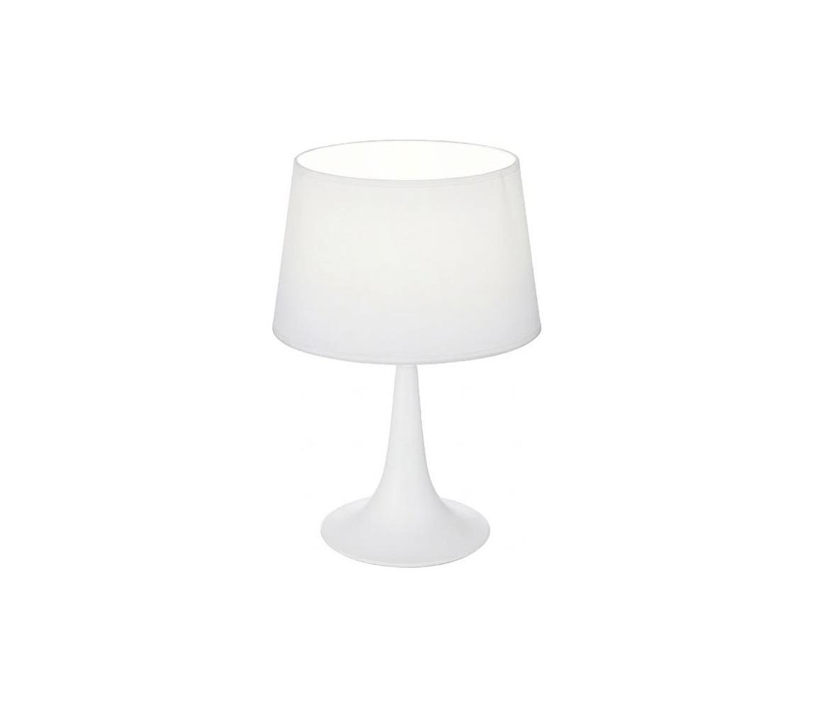 Ideal Lux - Stolná lampa LONDON 1xE27/60W/230V biela 110530