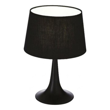 Ideal Lux - Stolná lampa LONDON 1xE27/60W/230V čierna