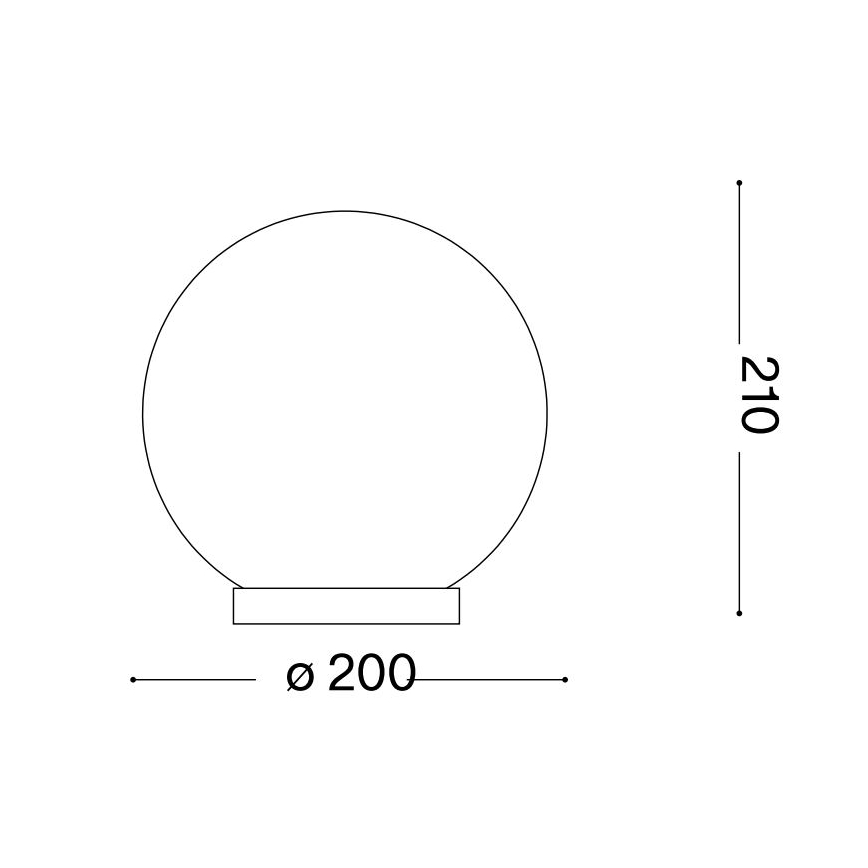 Ideal Lux - Stolná lampa MAPA 1xE27/60W/230V biela