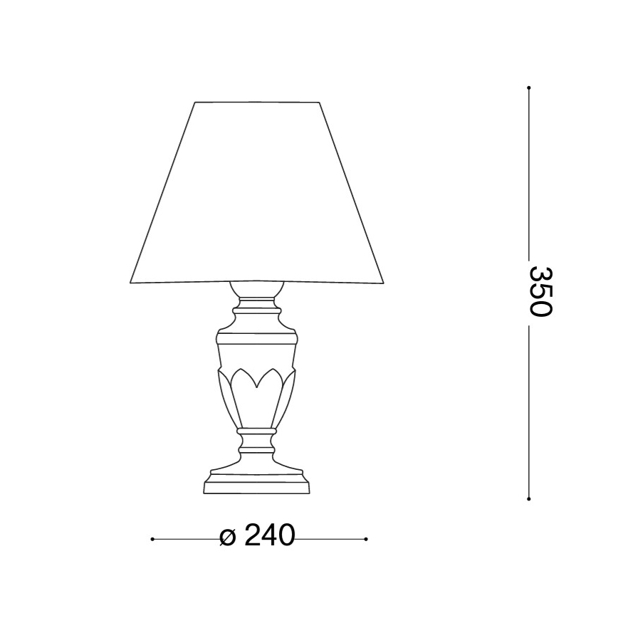 Ideal Lux - Stolová lampa FIRENZE 1xE14/40W/230V zlatá