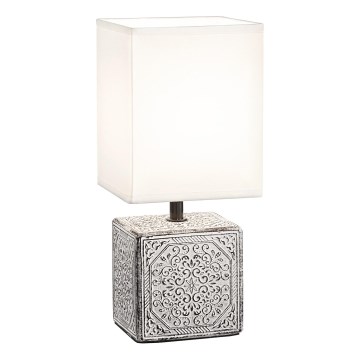 Ideal Lux - Stolová lampa KALI 1xE14/40W/230V biela/sivá