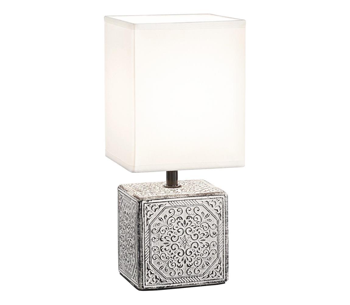 Ideal Lux - Stolová lampa KALI 1xE14/40W/230V biela/sivá 245348