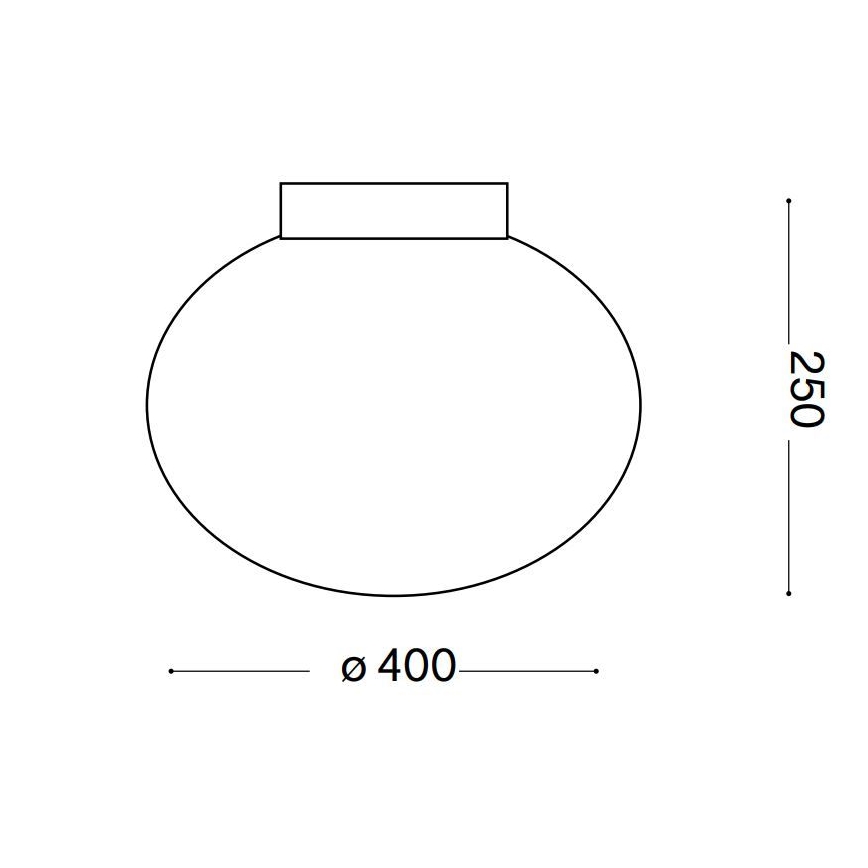 Ideal Lux - Stropné svietidlo CANDY 1xE27/42W/230V pr. 40 cm biela
