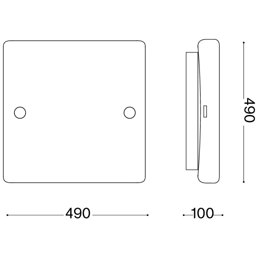 Ideal Lux - Stropné svietidlo CELINE 4xE27/60W/230V 49x49 biele