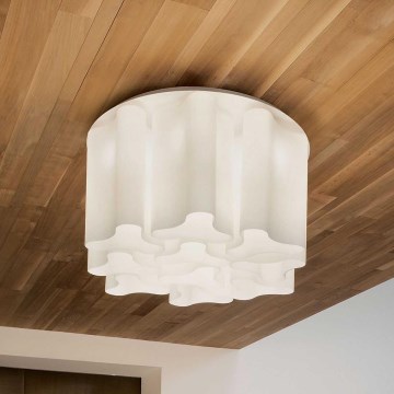 Ideal Lux - Stropné svietidlo COMPO 10xE27/52W/230V, priemer 73,5 cm, biele