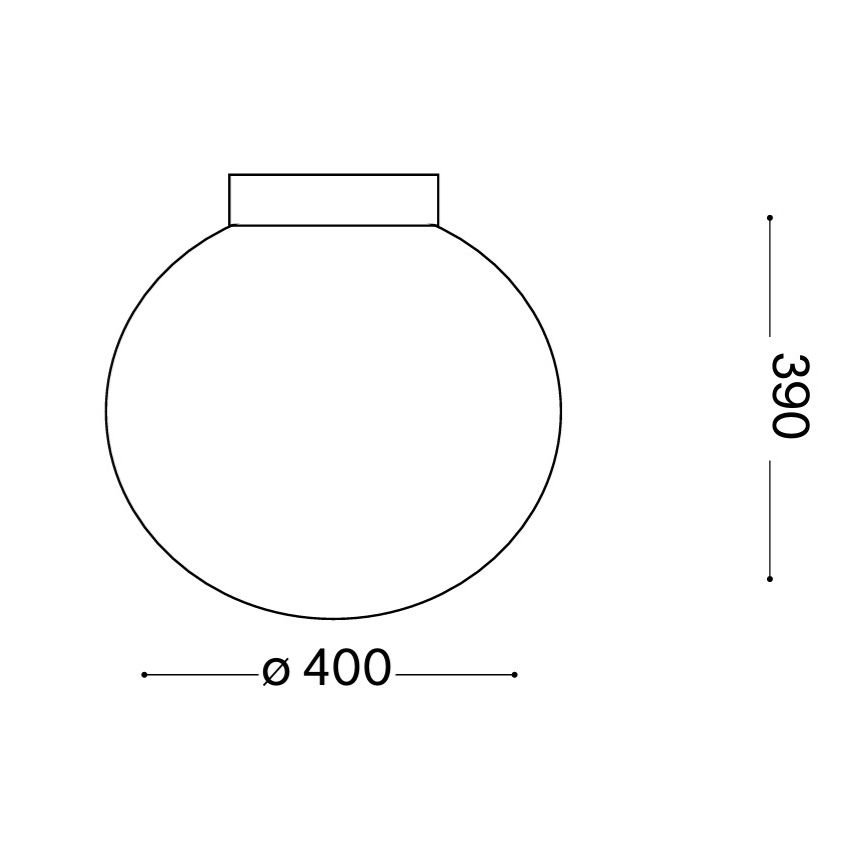 Ideal Lux - Stropné svietidlo MAPA 1xE27/60W/230V 400 mm
