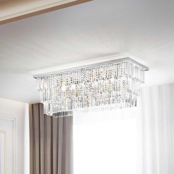 Ideal Lux - Stropné svietidlo MARTINEZ 8xE14/40W/230V lesklý chróm
