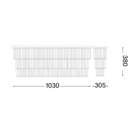 Ideal Lux - Stropné svietidlo MARTINEZ 8xE14/40W/230V lesklý chróm