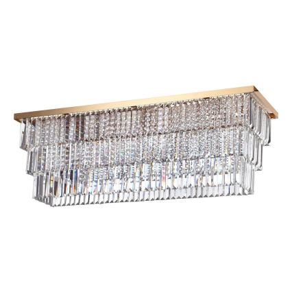 Ideal Lux - Stropné svietidlo MARTINEZ 8xE14/40W/230V zlaté