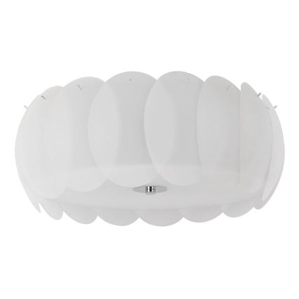 Ideal Lux - Stropné svietidlo OVALINO 8xE27/60W/230V priemer 53,5 cm biela