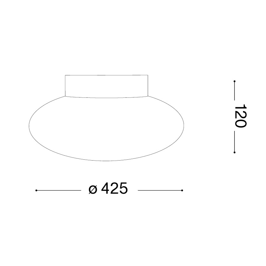 Ideal Lux - Stropné svietidlo SMARTIES 2xE27/42W/230V pr. 42,5 cm biela