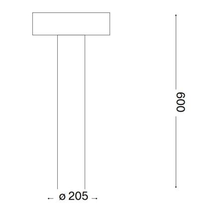 Ideal Lux - Vonkajšia lampa 4xG9/15W/230V 60 cm IP44 antracit