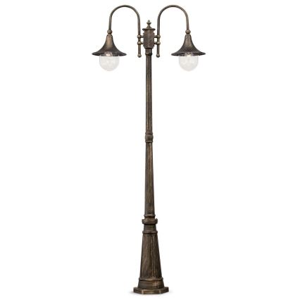 Ideal Lux - Vonkajšia lampa CIMA 2xE27/52W/230V 216 cm IP43 patina