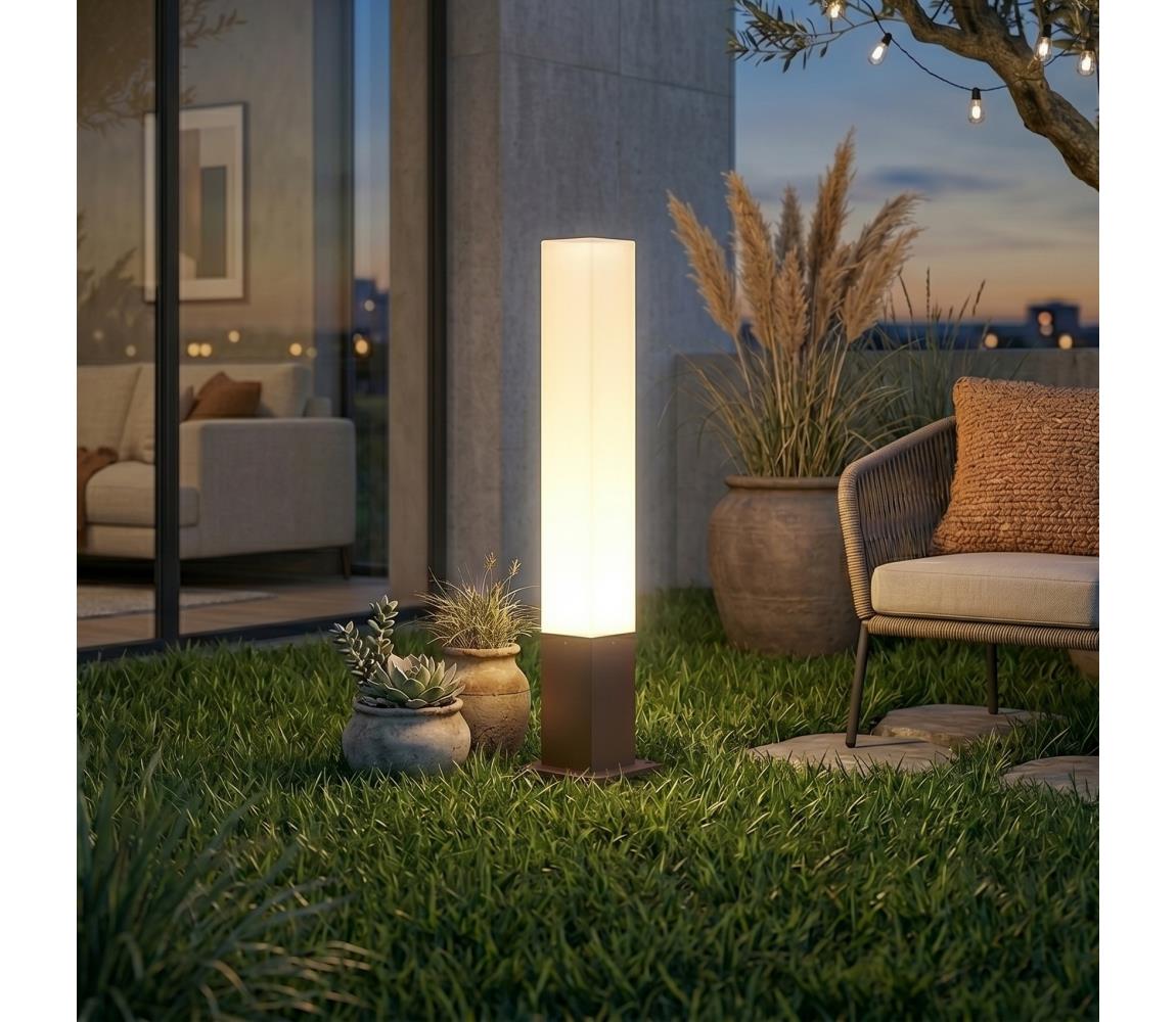 Ideal Lux - Vonkajšia lampa EDO OUTDOOR 1xGX53/15W/230V 79 cm IP65 hnedá 213088