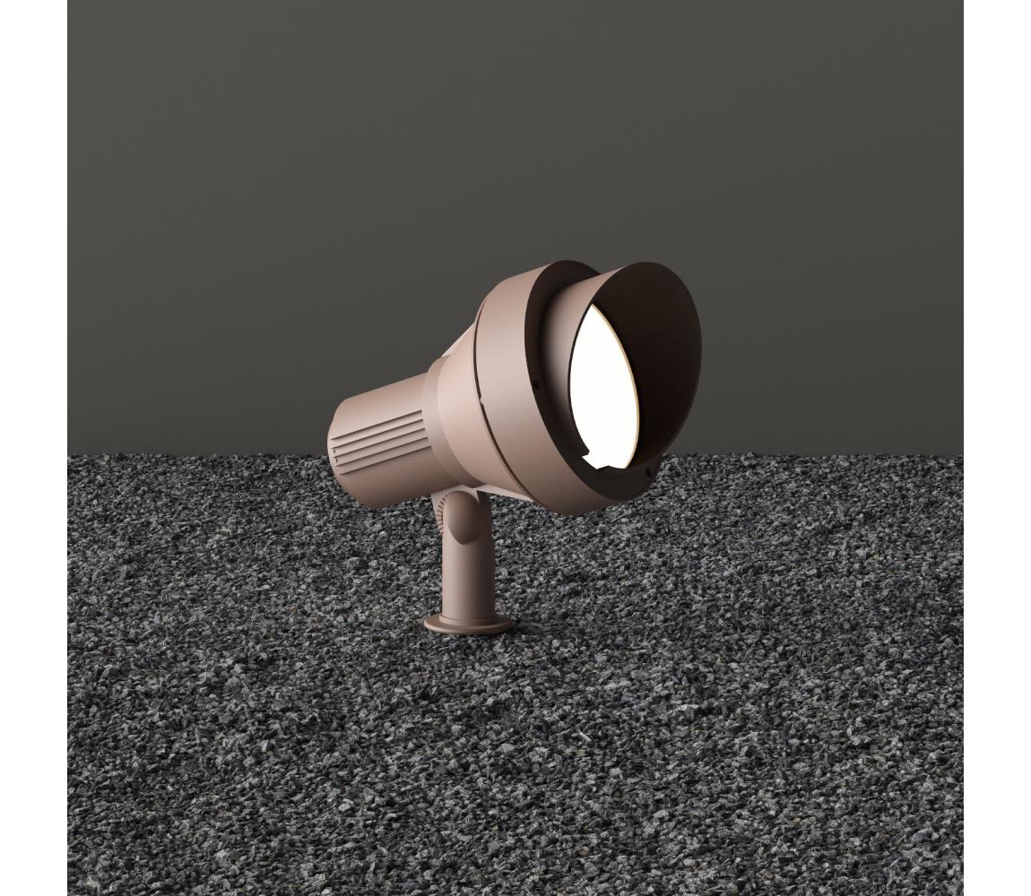 Ideal Lux - Vonkajšia lampa TERRA 1xGU10/28W/230V IP65 hnedá 163727