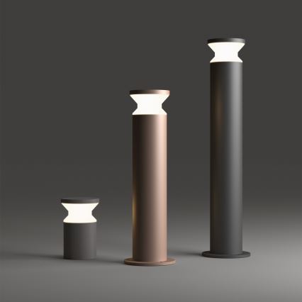 Ideal Lux - Vonkajšia lampa TORRE 1xE27/15W/230V 60 cm IP65 antracitová