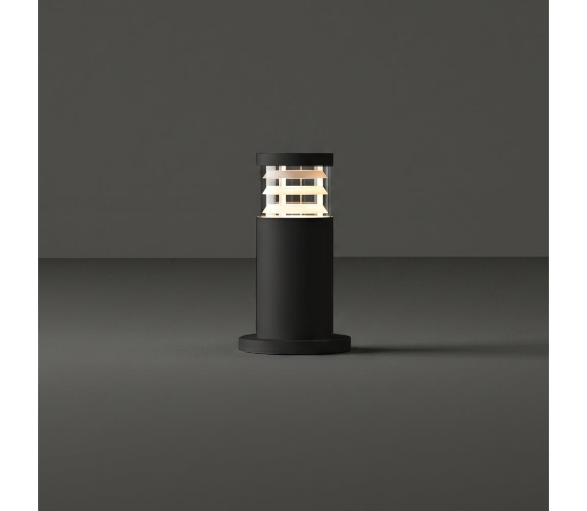 Ideal Lux - Vonkajšia lampa TRONCO 1xE27/42W/230V 25 cm IP65 čierna 369846