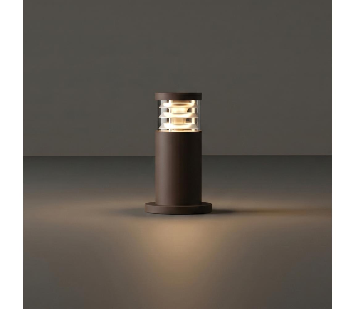 Ideal Lux - Vonkajšia lampa TRONCO 1xE27/42W/230V 25 cm IP65 hnedá 369792